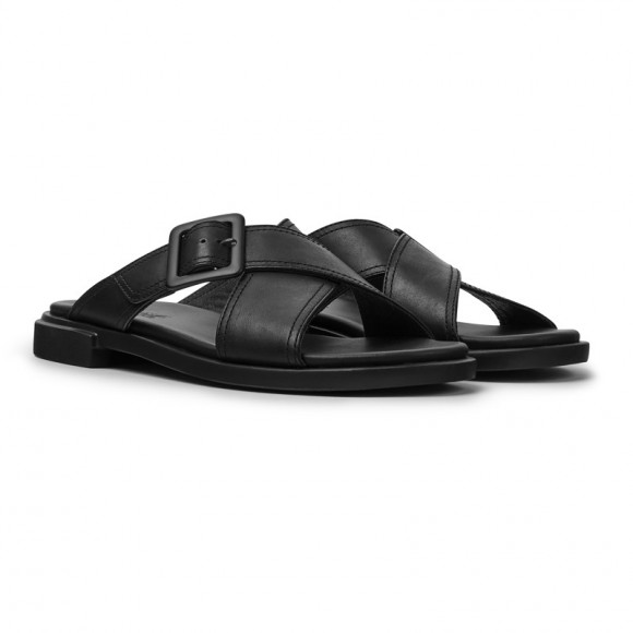Camper Edy - Sandals For Women - Black, Smooth Leather - K201384