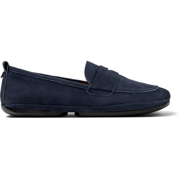 CAMPER Right - Flat shoes for Women - Blue, Suede - K201421