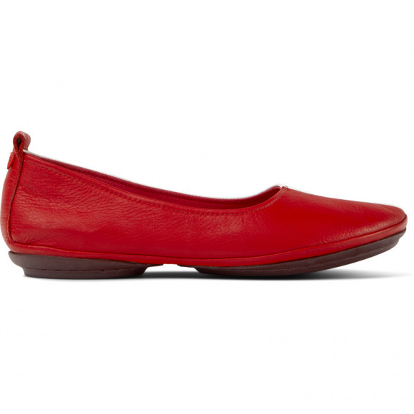 CAMPER Twins - Flat shoes for Women - Red,Burgundy,White, Smooth leather - K201422