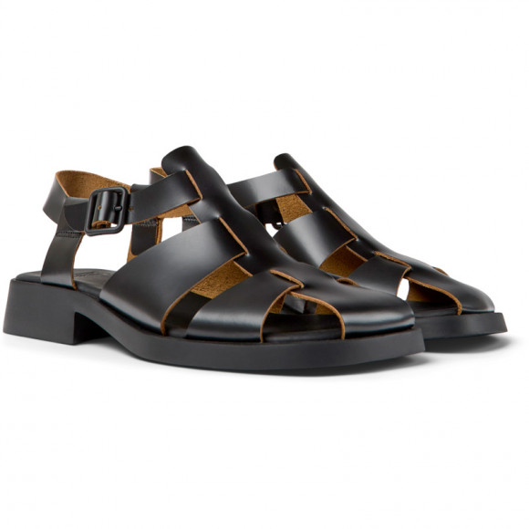 Camper Dana - Sandals For Women - Black, Smooth Leather - K201489