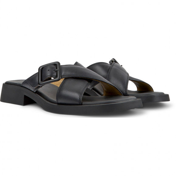 Camper Dana - Sandals For Women - Black, Smooth Leather - K201490