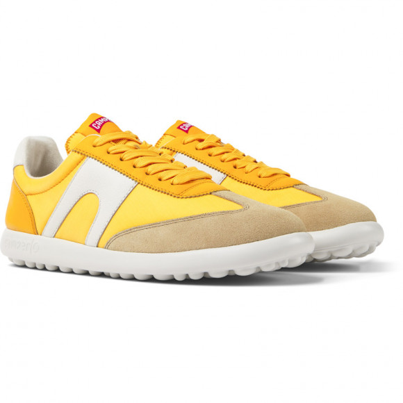 Camper Pelotas Xlite - Sneakers For Women - Orange, Cotton Fabric/Smooth Leather - K201532