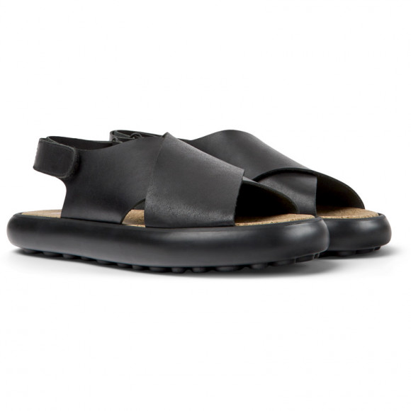 Camper Pelotas Flota - Sandals For Women - Black, Smooth Leather - K201534