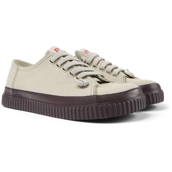 Camper Peu Roda - Sneakers For Women - Grey, Cotton Fabric - K201591
