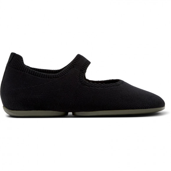 CAMPER Right - Flat shoes for Women - Black, Cotton fabric - K201644