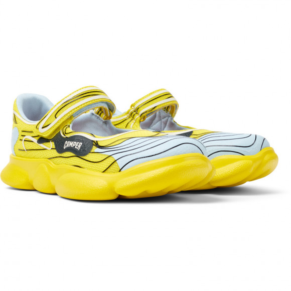 CAMPER Karst - Sneakers for Women - Yellow,Blue,Green, Cotton fabric - K201689