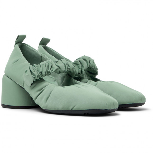 CAMPER Niki - Formal shoes for Women - Green, Cotton fabric - K201720