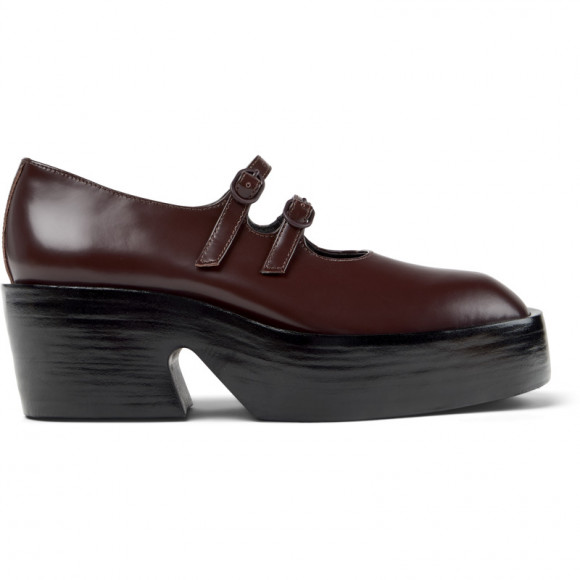 CAMPER Billie - Casual for Women - Burgundy, Smooth leather - K201805