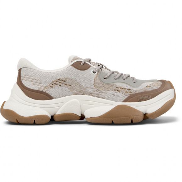 CAMPER Karst 2 - Casual for Women - Beige,Brown, Cotton fabric - K201837