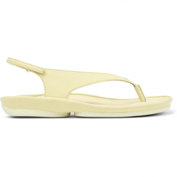 CAMPER Right Isla - Sandals for Women - Yellow, Smooth leather - K201871