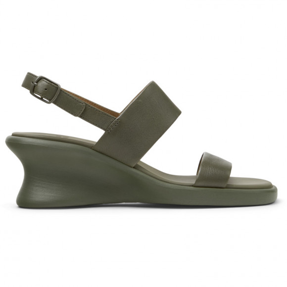CAMPER Louise Sandal - Sandals for Women - Green, Smooth leather - K201915