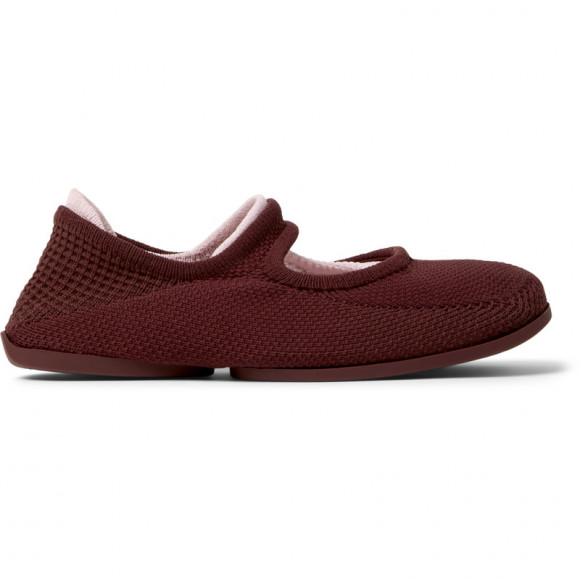 CAMPER Right Niko - Formal shoes for Women - Burgundy, Cotton fabric - K201944