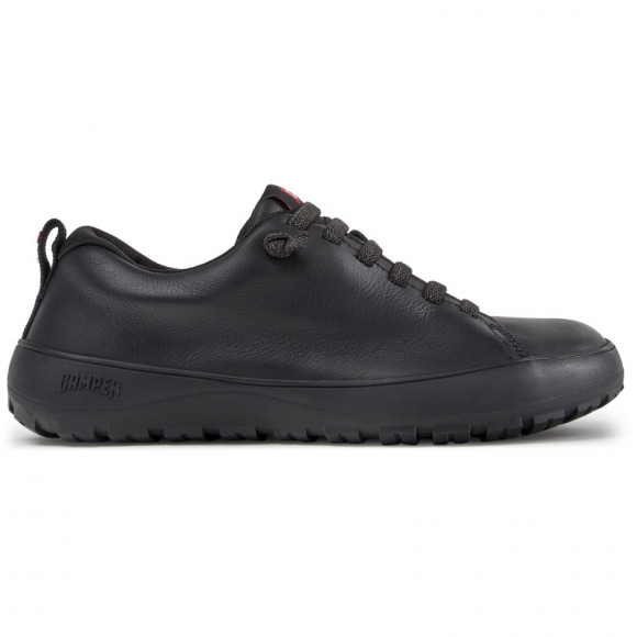 CAMPER Peu Serra - Casual for Women - Black, Smooth leather/Cotton fabric - K201979