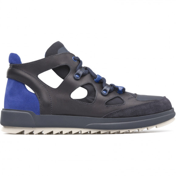 CAMPER Marges - Ankle boots for Men - Blue, Smooth leather/Cotton fabric - K300147