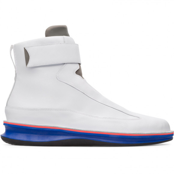 CAMPER Rolling - Ankle boots for Men - White, Smooth leather/Cotton fabric - K300227