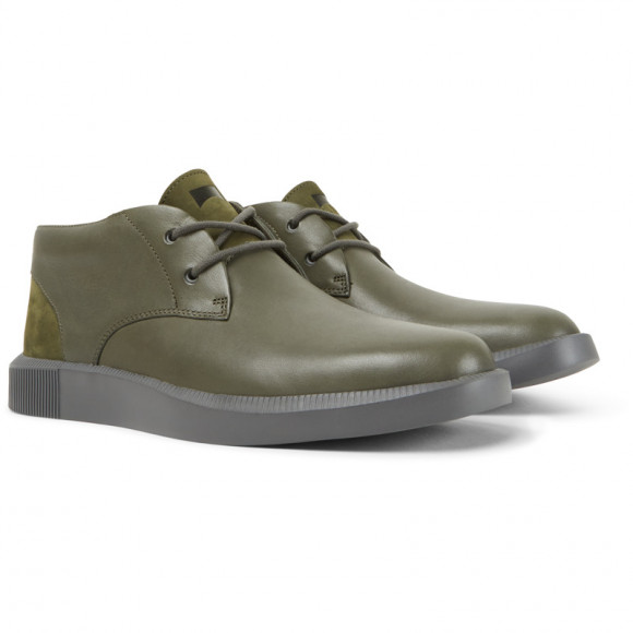 Camper Bill - Ankle Boots For Men - Green, Smooth Leather - K300235
