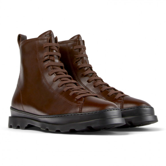Camper Brutus - Ankle Boots For Men - Burgundy, Smooth Leather - K300245