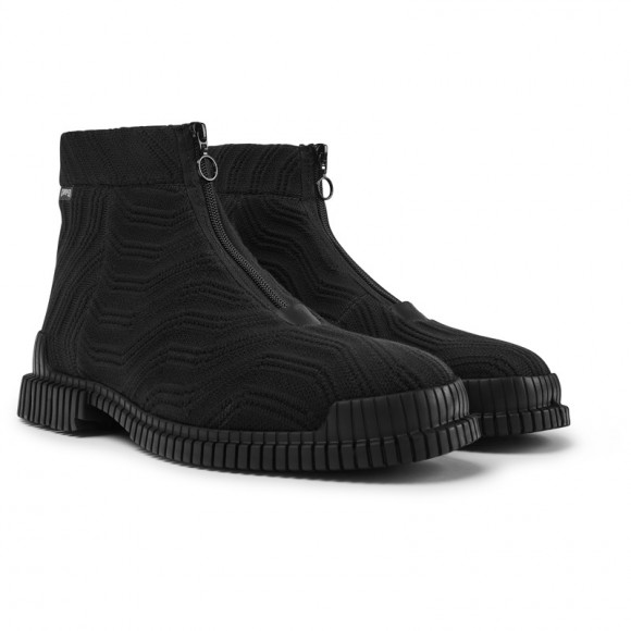 Camper Pix - Ankle Boots For Men - Black, Cotton Fabric - K300262