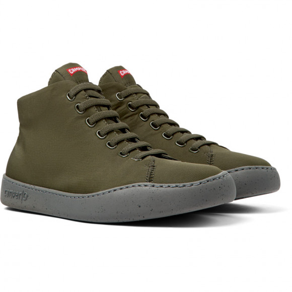 Camper Peu Touring - Ankle Boots For Men - Green, Cotton Fabric - K300270