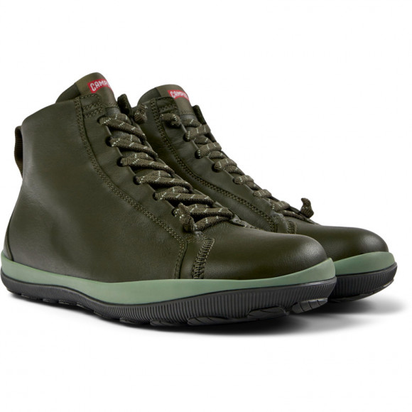 Camper Peu Pista Gore-Tex - Ankle Boots For Men - Green, Smooth Leather