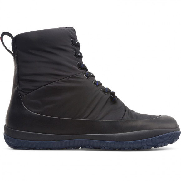 CAMPER Peu Pista - Ankle boots for Men - Black, Smooth leather/Cotton fabric - K300288