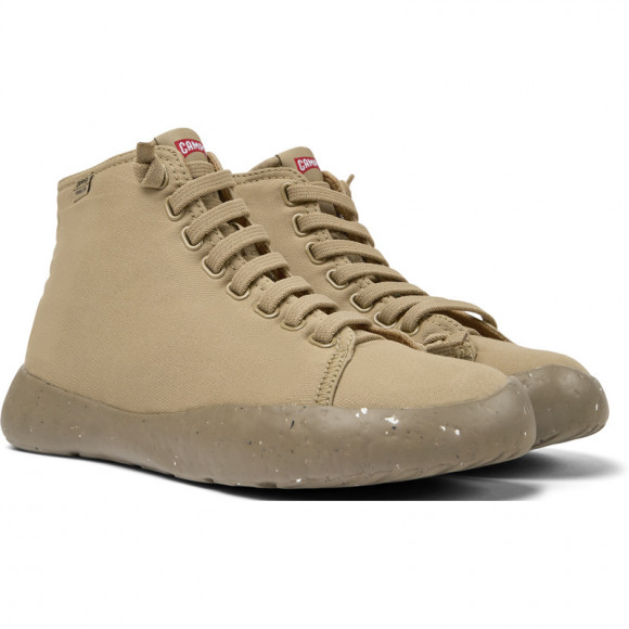 Camper Peu Stadium - Ankle Boots For Men - Beige, Cotton Fabric - K300425