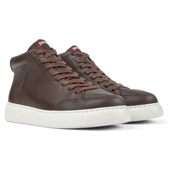 Camper Runner K21 - Sneakers For Men - Burgundy, Smooth Leather - K300438