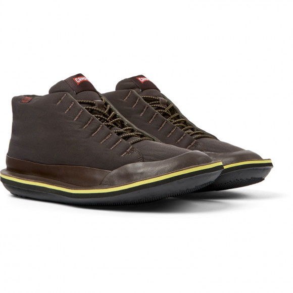Camper Beetle Primaloft® - Ankle Boots For Men - Brown, Cotton Fabric/Smooth Leather - K300453