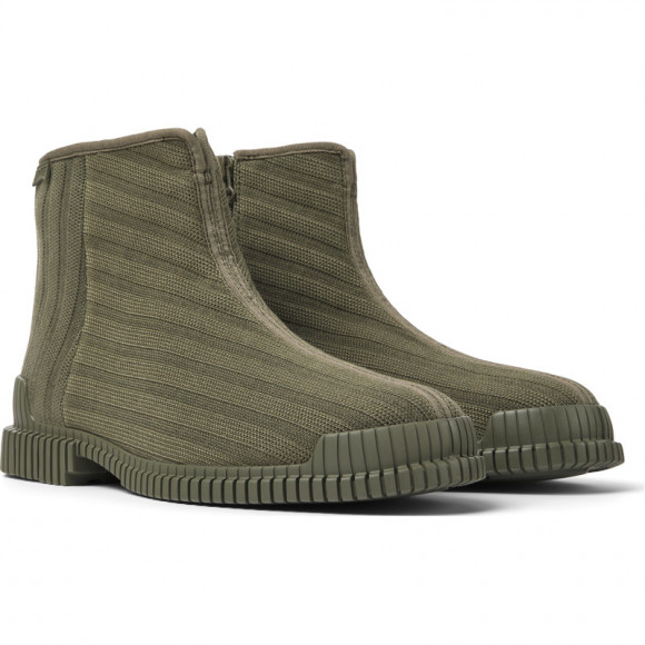 Camper Pix Tencel® - Ankle Boots For Men - Green, Cotton Fabric - K300459