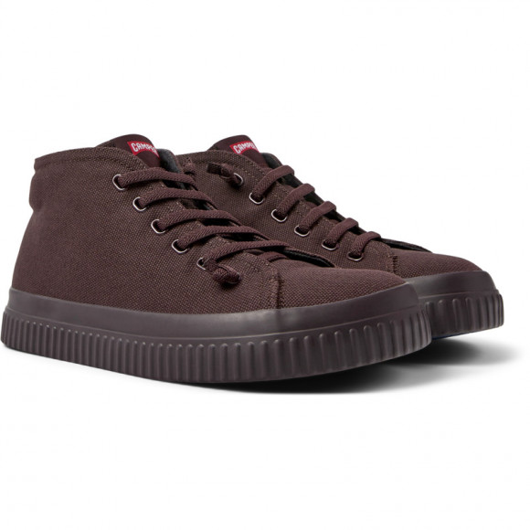 Camper Peu Roda - Sneakers For Men - Burgundy, Cotton Fabric - K300489