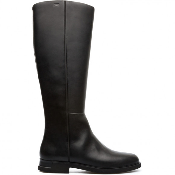 CAMPER Iman - Boots for Women - Black, Smooth leather/Cotton fabric - K400302