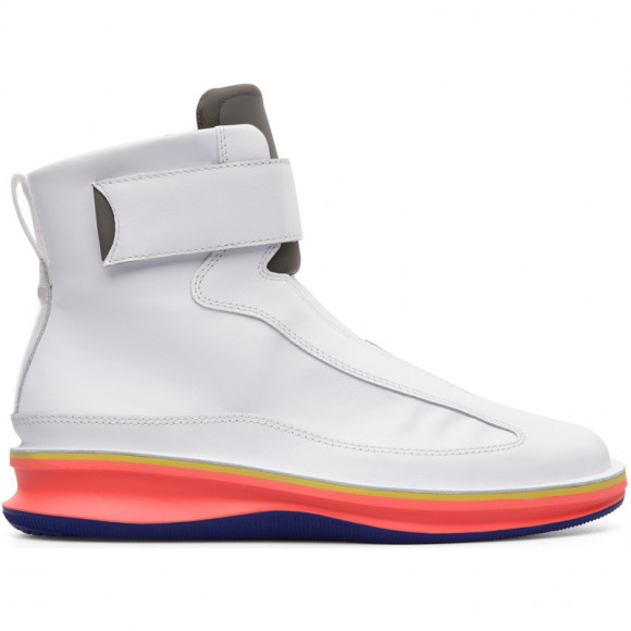 CAMPER Rolling - Ankle boots for Women - White, Smooth leather/Cotton fabric - K400339