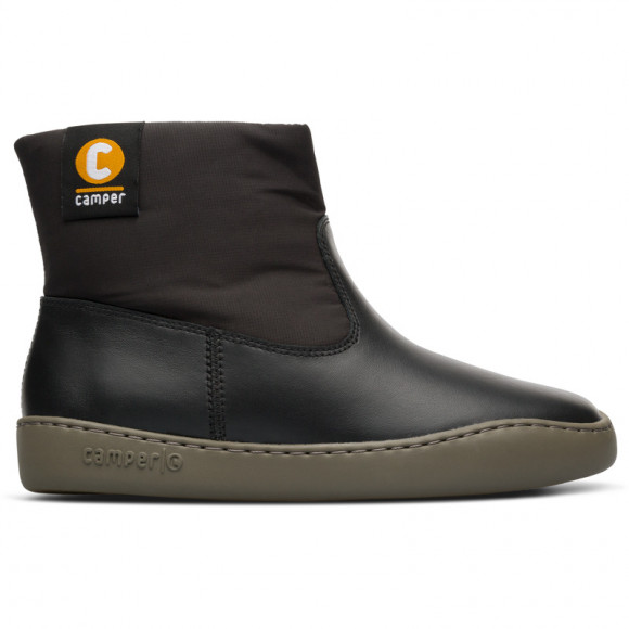 CAMPER Peu Touring - Ankle boots for Women - Black, Smooth leather/Cotton fabric - K400490