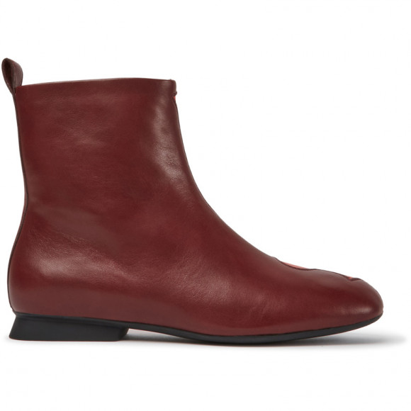 CAMPER Twins - Boots for Women - Burgundy,Red, Smooth leather - K400583