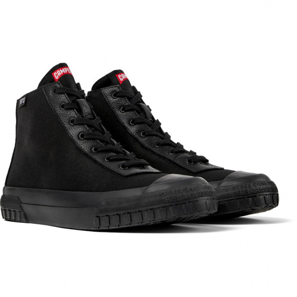 Camper Camaleon - Sneakers For Women - Black, Cotton Fabric/Smooth Leather - K400615