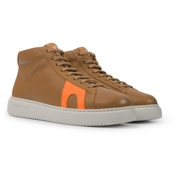 Camper Runner K21 - Ankle Boots For Women - Brown, Smooth Leather - K400626