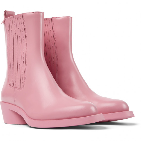 Camper Bonnie - Ankle Boots For Women - Pink, Smooth Leather - K400631