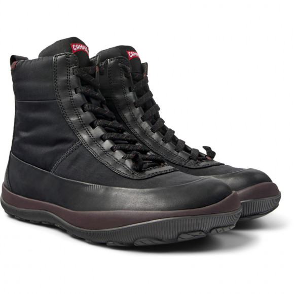Camper Peu Pista Primaloft® - Boots For Women - Black, Cotton Fabric/Smooth Leather - K400650