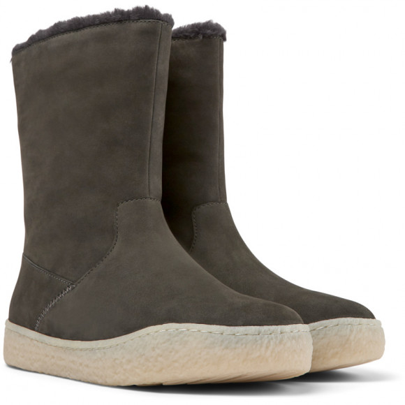 Camper Peu Terreno - Boots For Women - Grey, Suede - K400700