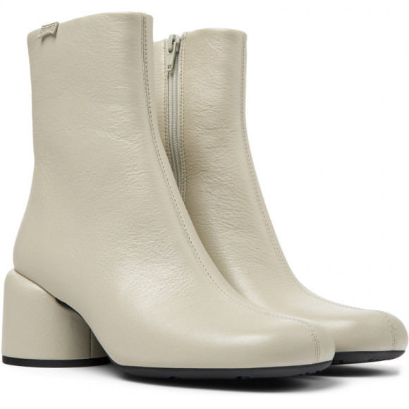 Camper Niki - Ankle Boots For Women - Grey, Smooth Leather - K400712