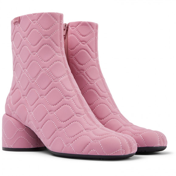 Camper Niki - Ankle Boots For Women - Pink, Cotton Fabric - K400713