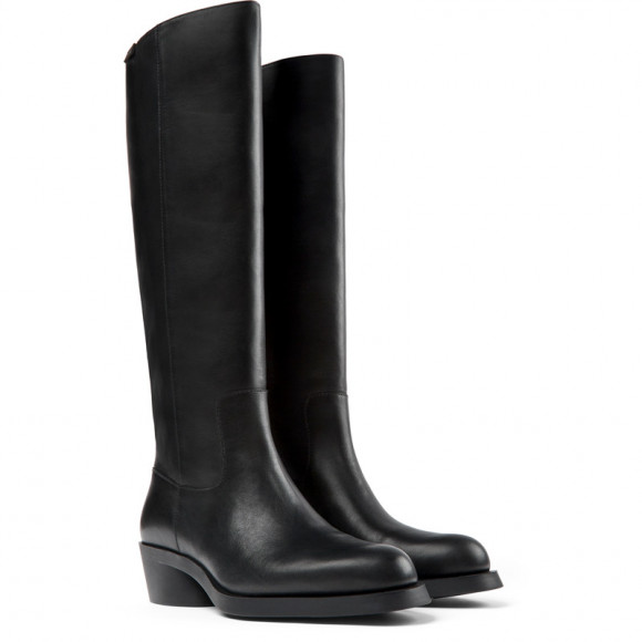 Camper Bonnie - Boots For Women - Black, Smooth Leather - K400718