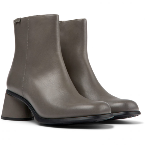 Camper Kiara - Ankle Boots For Women - Grey, Smooth Leather - K400743