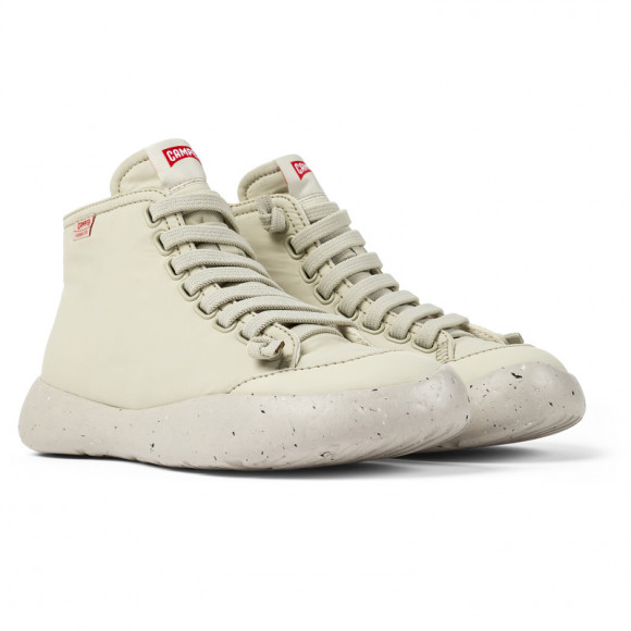 Camper Peu Stadium - Sneakers For Women - Grey, Cotton Fabric/Smooth Leather - K400751