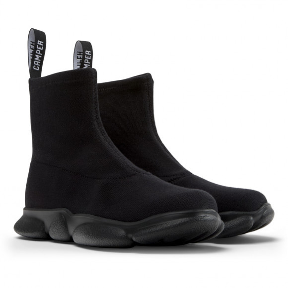 CAMPER Karst - Boots for Women - Black, Cotton fabric - K400797