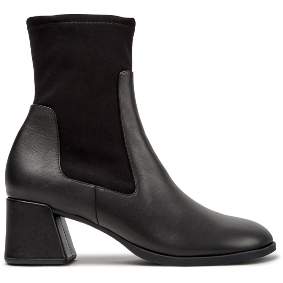 CAMPER Kora - Formal shoes for Women - Black, Smooth leather/Cotton fabric - K400836