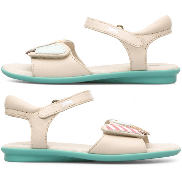 CAMPER Twins - Sandals for  - Beige, Smooth leather - K800036