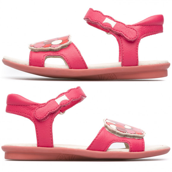CAMPER Twins - Sandals for  - White,Red, Smooth leather - K800107
