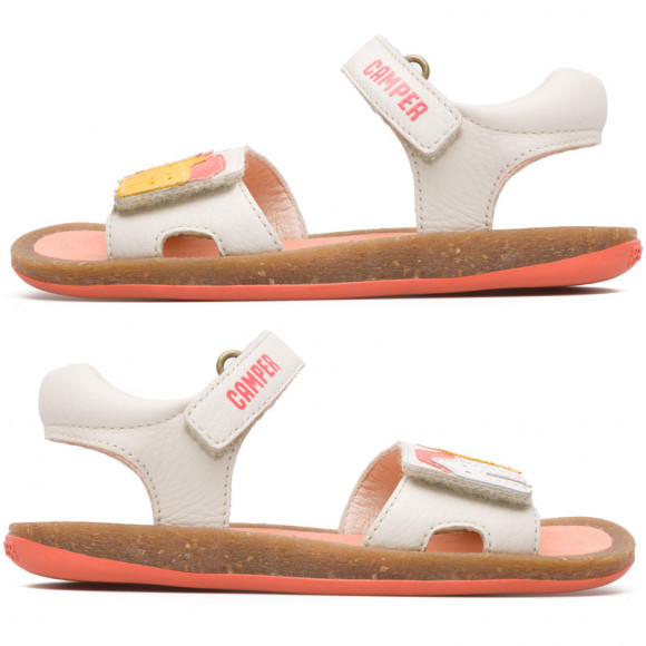 CAMPER Twins - Sandals for  - Beige,Yellow,White, Smooth leather - K800158