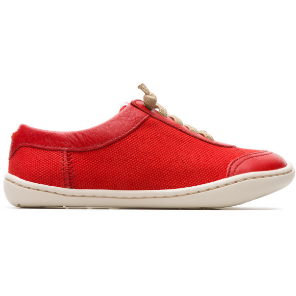 CAMPER Peu - Sneakers for  - Red, Cotton fabric/Smooth leather - K800170